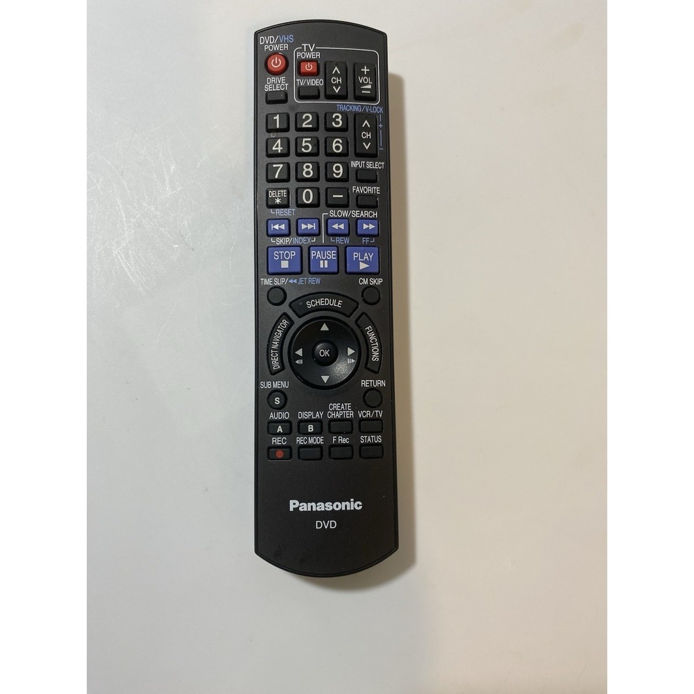 Genuine Panasonic N2QAYB000197‎ DVD / DVD-VHS Recorder Remote – OEM